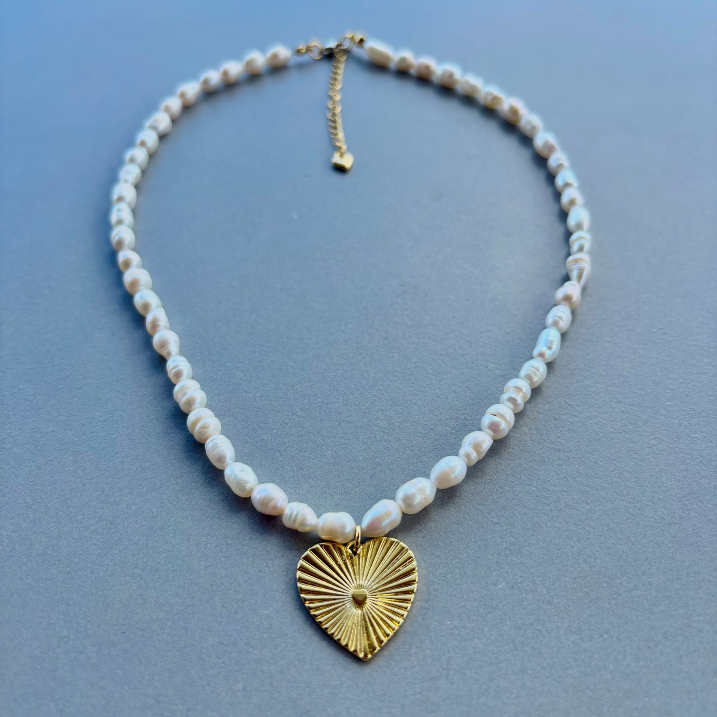Pearly Heart Necklace