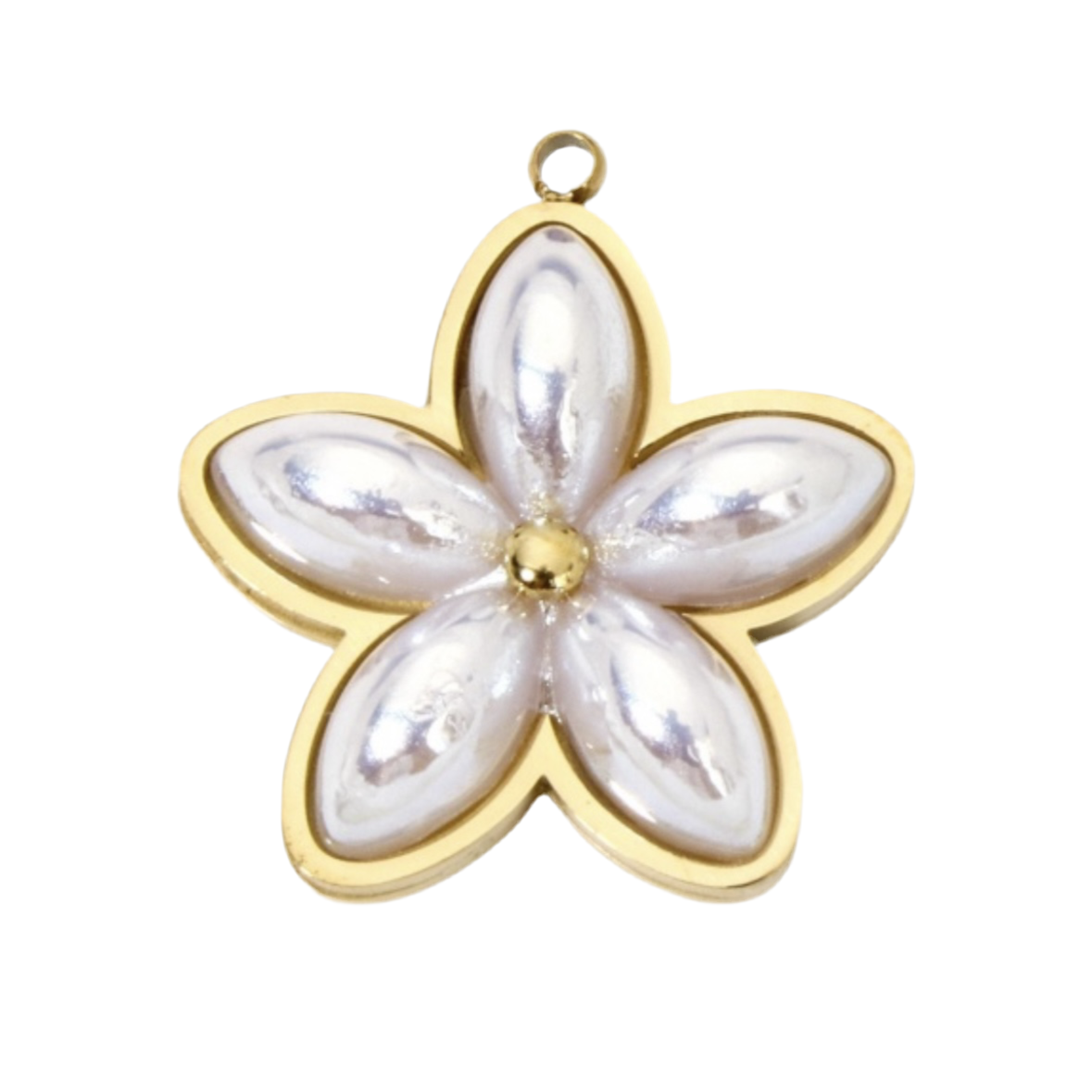 Pearly Flower Charm