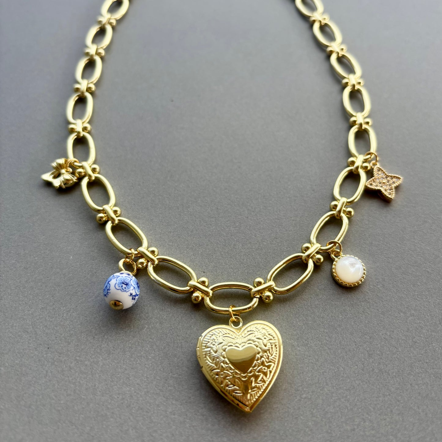 Locket Charm Necklace